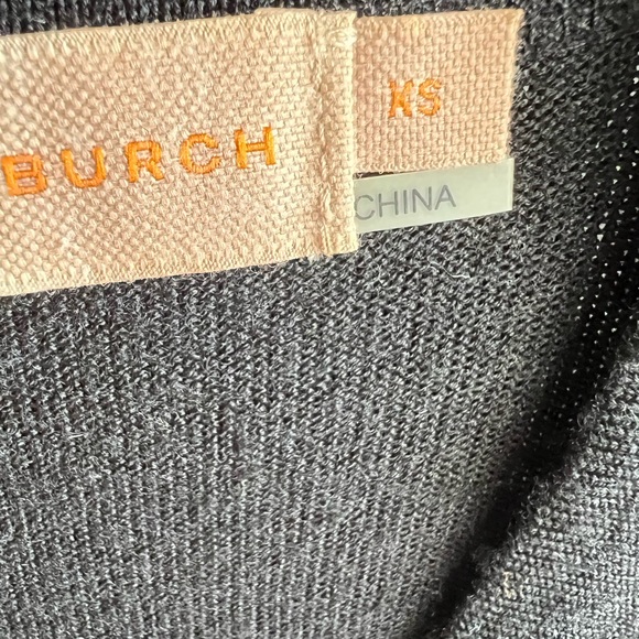 Tory Burch Black Cardigan Sweater Classic V-Neck - Picture 4 of 7